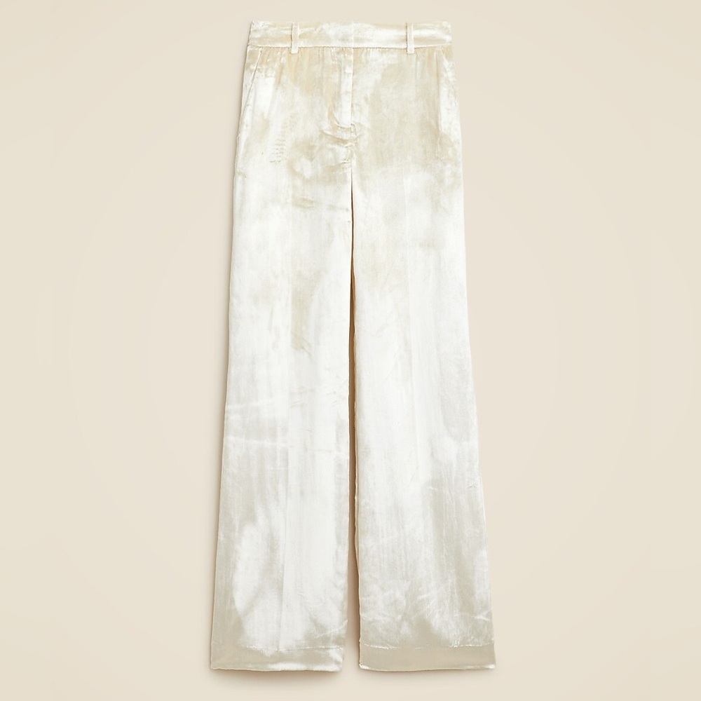 J. Crew Carolina pant in drapey velvet NWT